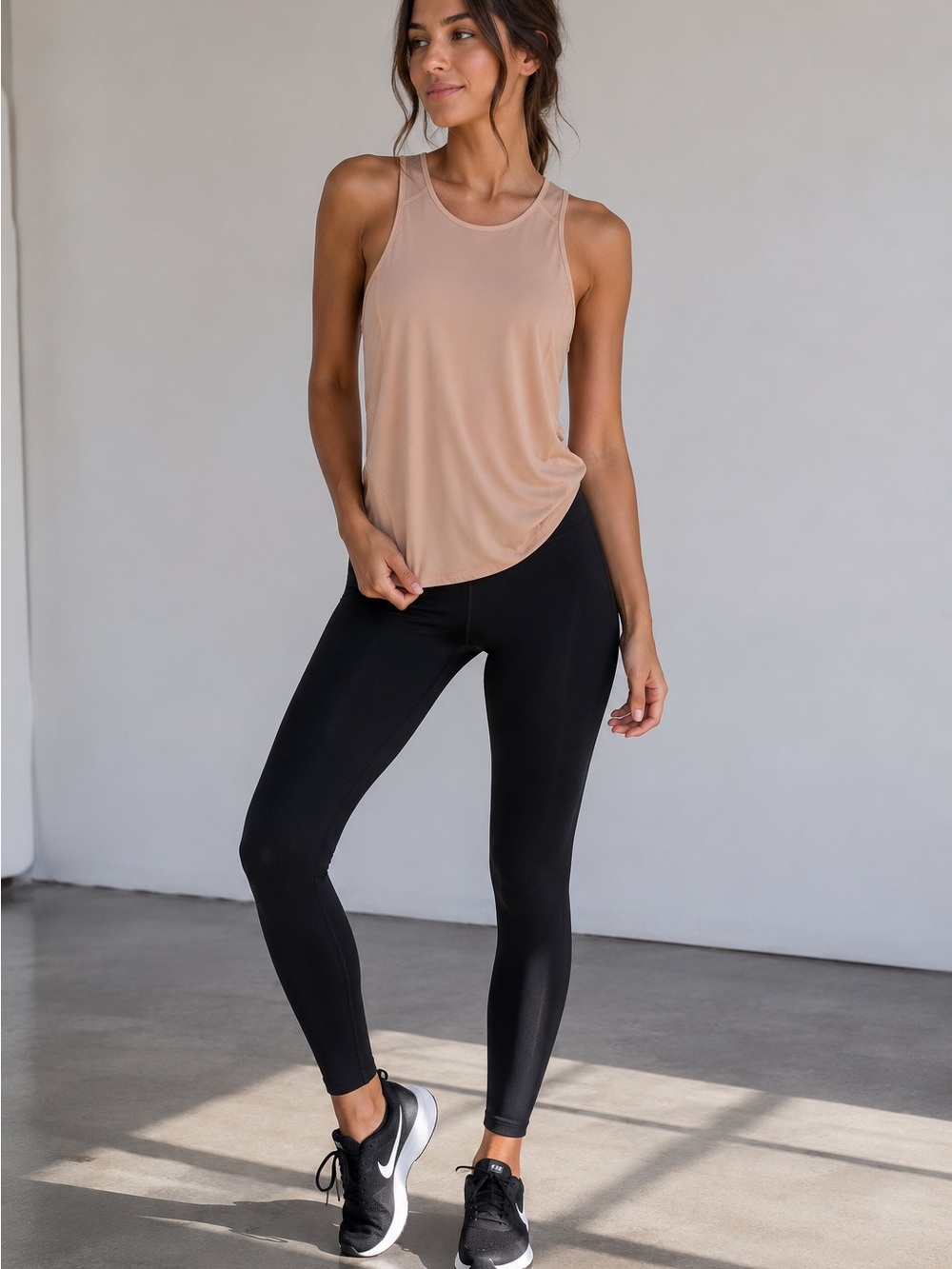 Lululemon Light Blush Sleeveless Workout Athletic Tank Size 8